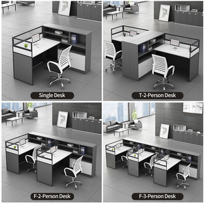 Schreibtisch Büro Personal Schreibtisch einfache moderne Bildschirm Station Schließfach Trennwand Mitarbeiter <span class=keywords><strong>Computer</strong></span> Schreibtisch