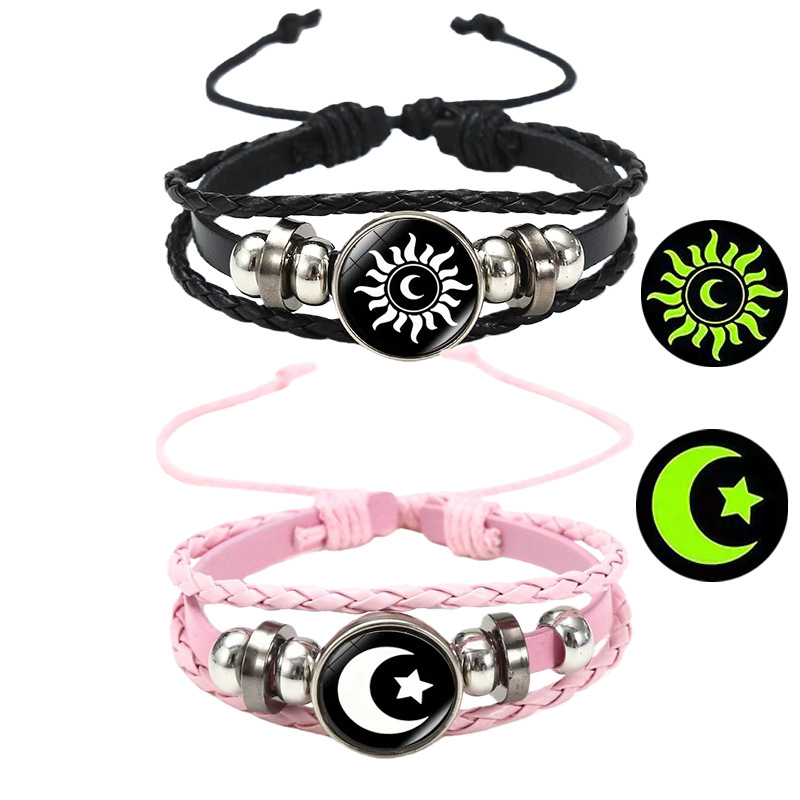 Conjunto de polvo negro sol luna estrella