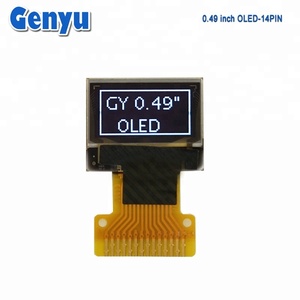 0,49 "Oled I2C Spi I2C 0,49 Zoll Oled Lcd Display Modul 14 Pin Löt mittel Fpc 049 Oled Display