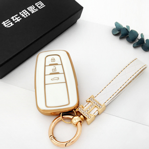 トヨタCHRカローラクロスカムリ2022カーキーホルダースキンアクセサリーデザインアクセサリー用カスタムソフトTPUプラスチックキーケースカバー - Product Image 4