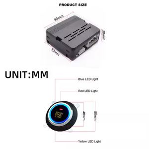 DC 12V Keyless Entry <strong>Push</strong> <strong>Start</strong> <strong>Button</strong> System Passive Car Alarm with Engine <strong>Start</strong> Function for Hyundai - Product Image 3
