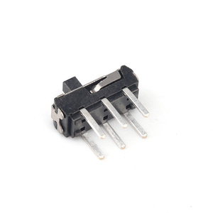 6 pin IP67 <span class=keywords><strong>Mini</strong></span> SMD trượt giới hạn chuyển đổi chuyển đổi 6 pin 2 vị trí 12V 0.05A 50mA Đen Micro trượt chuyển đổi - Product Image 3