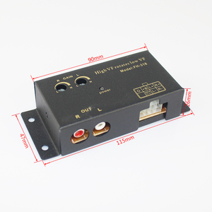 High Quality Audio Converter Add-on Adapter Level <strong>Speaker</strong> Signal to Low <strong>Rca</strong> - Product Image 1