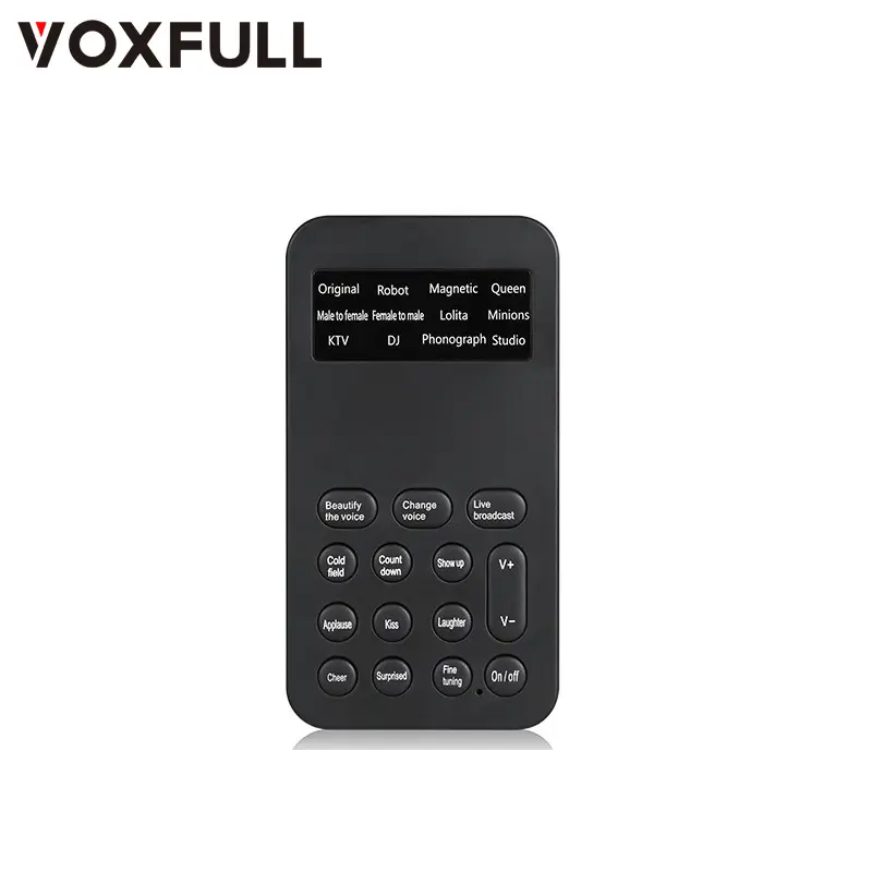 Voxfull S9 Neue Funktionen Universal Mini Sound Card Voice Changer für Mobiltelefone und Computer