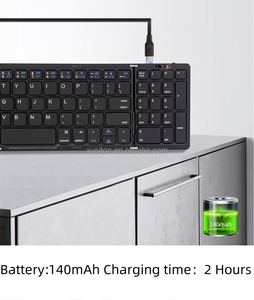 2025 gran oferta portátil teléfono móvil BT teclado inalámbrico ultrafino clave 81 para sistema común B089 Mini teclado de ordenador plegable - Product Image 2