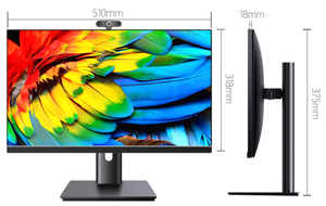 Monitor LCD LED IPS de 23,8 pulgadas con cámara de 5 megapíxeles y relación de aspecto de 16:9 para uso comercial y de oficina - Product Image 3