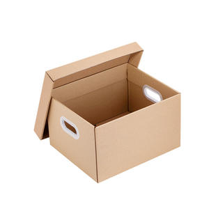 Cajas de almacenamiento de archivos de oficina corrugado de alta calidad Cartón de Banqueros de archivo impreso en relieve para organización de archivos - Product Image 2