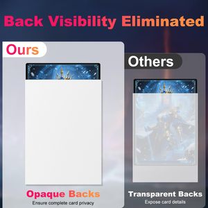 62*89mm Kích thước tiêu chuẩn thẻ TCG trắng tay áo bảo vệ thẻ chơi rõ ràng cho cấp độ cạnh tranh - Product Image 6