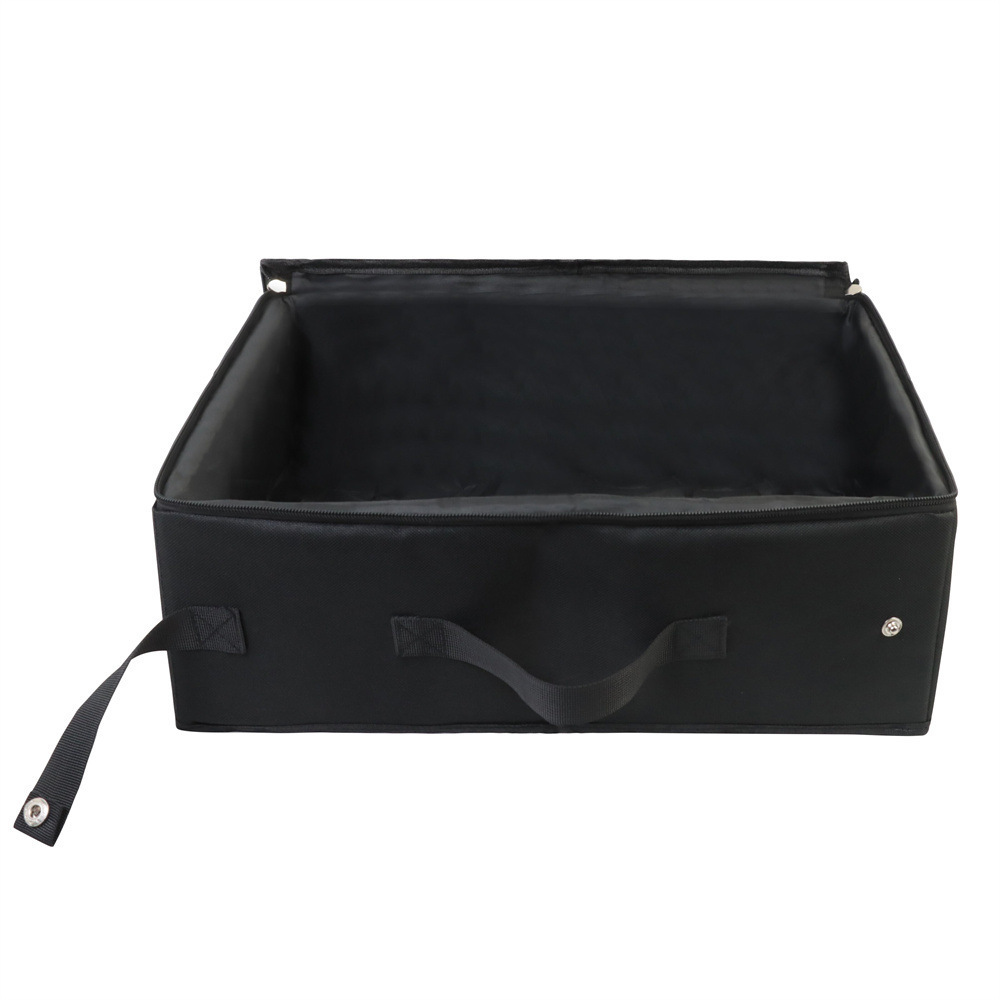 Fabric cat litter bag (black)