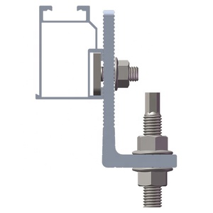 L ayak kiti Metal çatı üst güneş montaj braketleri sistemi GÜNEŞ PANELI portbagaj bağlar - Product Image 2