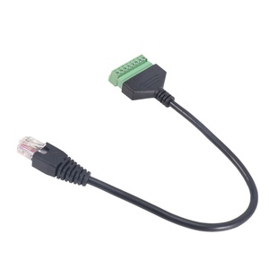 Adaptador de tornillo RJ45, Ethernet macho a 8 pines AV, Cable de enchufe de bloque para cámara CCTV - Product Image 5