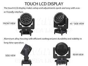 Không thấm nước IP65 19x40w xoay pixel Zoom rửa <span class=keywords><strong>LED</strong></span> di chuyển đầu ánh sáng RGBW 4in1 mắt ong cho lễ hội ngoài trời buổi hòa nhạc sự kiện - Product Image 5