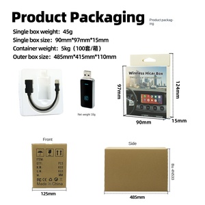 ワイヤレスカープレイとAndroidオートオートエレクトロニクスに配線されたツーインワンオリジナルカーAIボックスクロスボーダー - Product Image 5