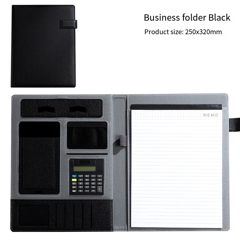 Black-with memo calculator(Magnetic clasp)