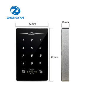 Lettore di schede con codice QR in metallo IP68 tastiera Touch impermeabile EM4100 ID 125Khz RS232 USB RFID QR Code Scanner lettore di controllo accessi - Product Image 3