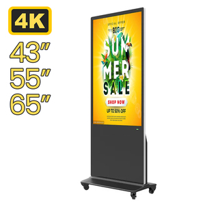 Espositore LCD da 55 pollici Android 4K HD per interni Touch Screen intelligente Video Media educazione SDK da pavimento in piedi Digital Signage - Product Image 1