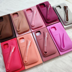 Luxury <strong>Rhode</strong> Silicone Mobile Phone Cases with Lip Gloss Lipstick Holder Compatible with for IPhone11 12 13 14 15 16 Pro <strong>Max</strong> Plus