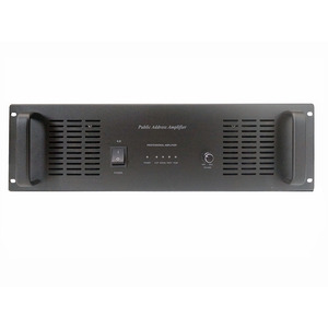 Amplificador de 2000W de alta potencia de 100V con carcasa de metal Entrada y salida de fuente de audio de lugar público para centros comerciales