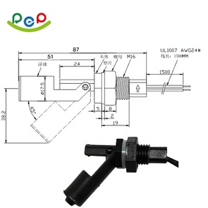 Sensor de tipo de flotador de plástico PP, Control de nivel de líquido Horizontal, interruptor de flotador de agua electrónico/Sensor de nivel de agua - Product Image 2