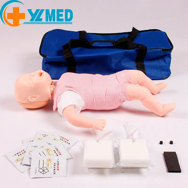 Scienza medica CPR 150 Baby First Aid Training Doll Infant CPR e modello di manichino per l'addestramento dell'ostruzione delle vie aeree