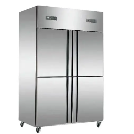 Кухонная морозильная камера вертикально 4-дверный шкаф для охладитель холодильник верхняя морозильная камера холодильники холодильное оборудование
