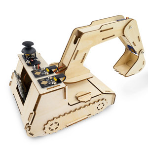 Keyestudio STEM <strong>Programming</strong> DIY Excavator Learning Kit With Microbit Board DIY <strong>Assembly</strong> Wooden Smart Project Kit For Microbit - Product Image 1