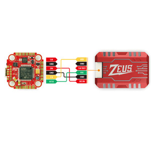 HGLRC Zeus VTX PRO 1.6W 5.8G 40CH Pitmode 25mW 400mW 800mW 1.6W ayarlanabilir FPV VTX mikrofon ile plastik 7-36V FPV - Product Image 6