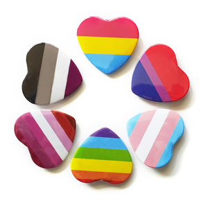 Tùy chỉnh cầu vồng chuyển giới LGBT niềm tự hào Đồng Tính nút Huy hiệu kim loại tin tinplate lưỡng tính lesbian Đồng Tính nút pin - Product Image 2