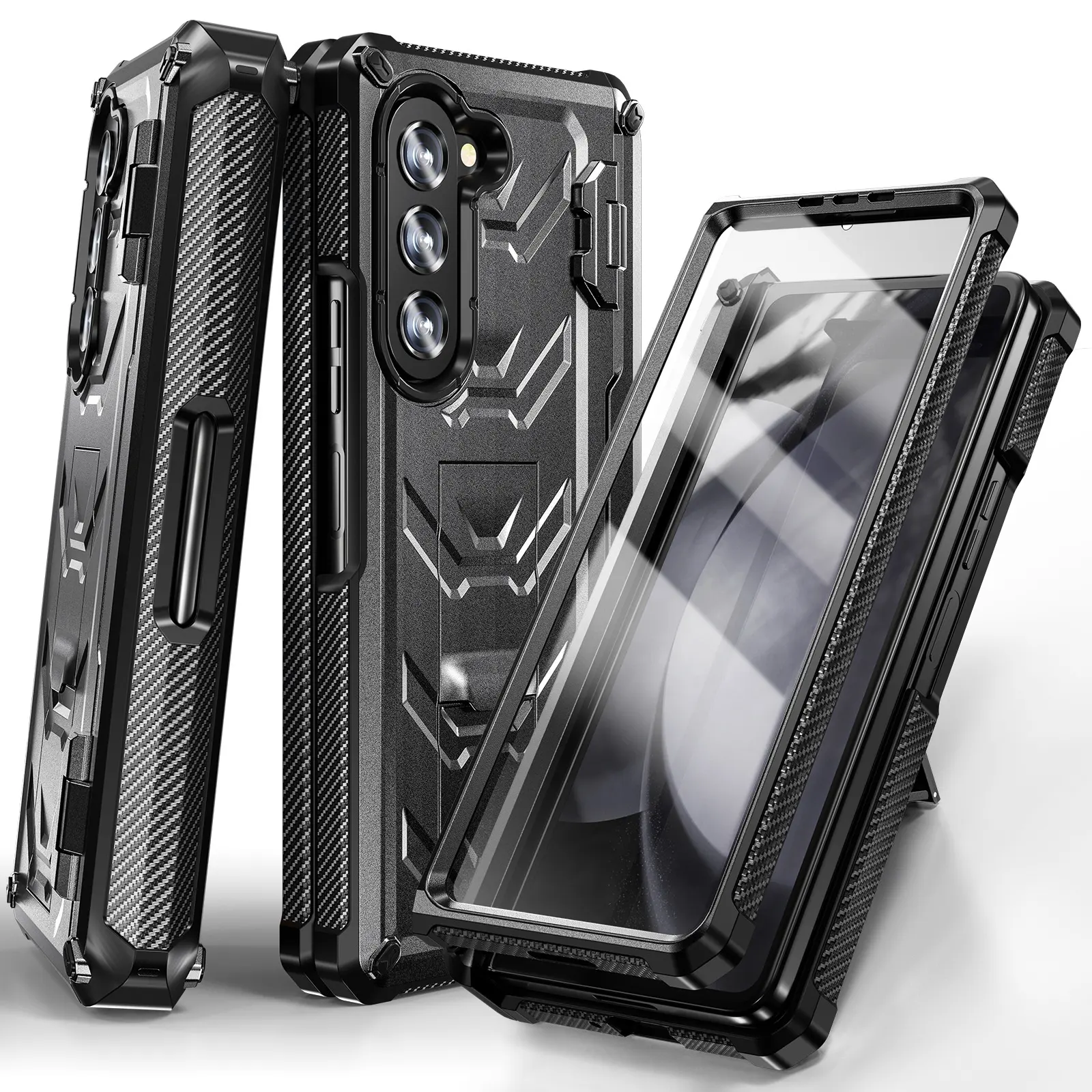 New Design Luxury Armor TPU Mobile Phone Case For Samsung Galaxy Z Flip Fold 3 4 5G Phone Cover