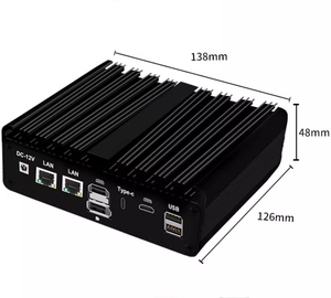 BKHD Fabrik Fanless Industrial Mini PC 2 LAN 2 COM 4 Display H30S Intel I3-4010U I5-4200U I7-4600U N2840 MINI Computer Linux - Product Image 4