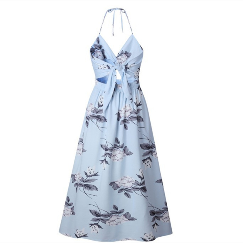 Stunning soft flower women bohemian casual dress