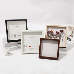 3-5CM 3D Hollow Flower <strong>Deep</strong> 3D Shadow <strong>Box</strong> Photo <strong>Frame</strong> DIY Plant Shell Rose Specimen <strong>Display</strong> <strong>Frame</strong> - Product Image 1