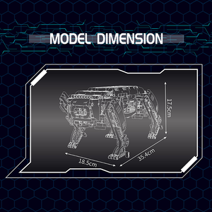 Mould King 15067S Robot Dog Dynamics Kits de modelos de construcción MOC Set Build Collectionsr Juegos de bloques de construcción de control remoto - Product Image 5