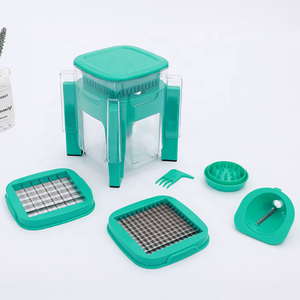 Çok fonksiyonlu 4-in-1 sebze dilimleme Fry kesici Dicer Spiralizer soğan patates sebze meyve parçalayıcı - Product Image 2