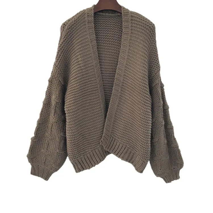 Cárdigan largo elegante para mujer, suéter, abrigo