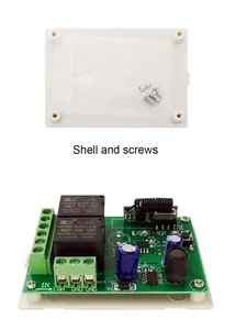 QIACHIP 433Mhz uzaktan kumanda anahtarı RF DC 5V 12V 24V alıcı 86 duvar paneli 1-3 düğme DIY yatak odası lambası kablosuz akıllı işık - Product Image 5