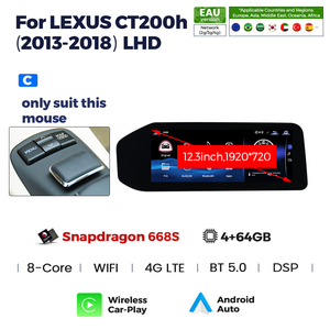 Navifly Neuestes Android-System 8 Core 8 256GB Car-Play Android Anto für LEXUS ES Unterstützung 4G LTE und Wifi DPS BT - Product Image 5