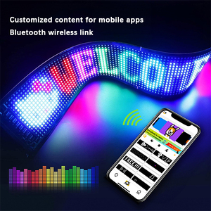 Ultra-sottile Full-Color RGB LED schermo pubblicitario moduli Display morbido flessibile con per il controllo di APP Bluetooth IP65 classificato 10W - Product Image 2
