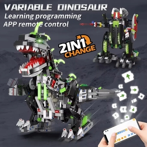 Creative DIY 832pcs APP Remote Control Technical <strong>Programming</strong> STEAM Walking Dinosaur Robot RC Building Block Toy for Kids Gift - Product Image 2
