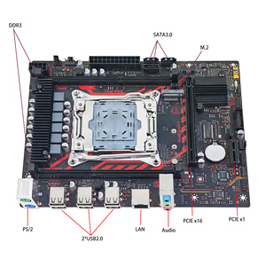 Manufactory Intel Xeon E5 SATA .0 Pc Mainboard LGA2011-3 <strong>Desktop</strong> Gaming with Dual Channel <strong>DDR3</strong> 64 GB Maximum <strong>RAM</strong> Capacity - Product Image 3