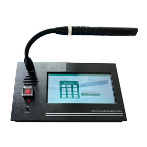 Профессиональный IP сетевой пейджинговый микрофон с сенсорным экраном - Product Image 1