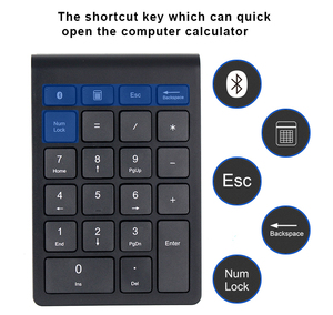 Number Pads Bluetooth <strong>Numeric</strong> <strong>Keypad</strong> <strong>Wireless</strong> Number Pad 22-Key Portable Slim Financial Accounting Numpad for Laptop Computer - Product Image 6