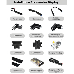 5 yıl garanti Led dolapları Mini manyetik ray lambası gömme alçak gerilim vitrin aydınlatma Zhongshan kaynağı fabrika - Product Image 4
