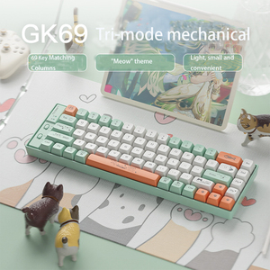 2025 nuevas 61 teclas compatibles con varios idiomas Mini Teclado mecánico de oficina multicolor de estilo multicolor para juegos - Product Image 5