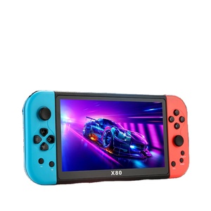 X80 7インチ大画面ハンドヘルドゲームコンソールオリジナル新品PSPシミュレーターHDアーケード高解像度PS1ハンドヘルドデバイス - Product Image 1