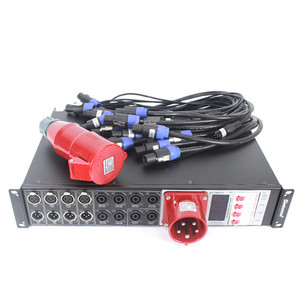 5 Core de distribuidor LAS4 + 8 línea de la etapa altavoces controlador de potencia distribuidor