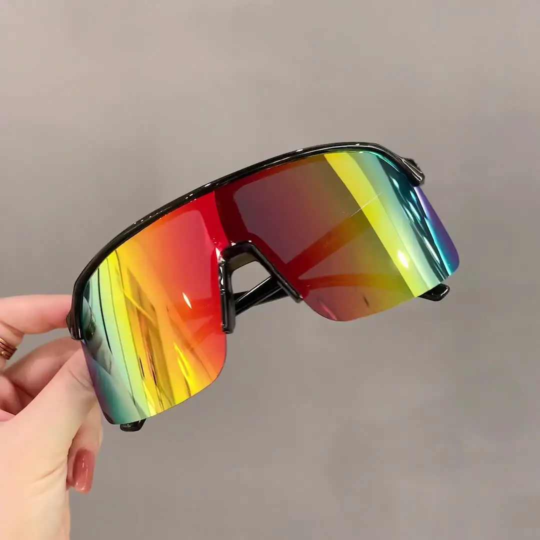 8485 automne nouvelles arrivées de lunettes de soleil 2023 unisexe demi-monture lunettes de plein air coloré mode lunettes de soleil Sport cyclisme lunettes