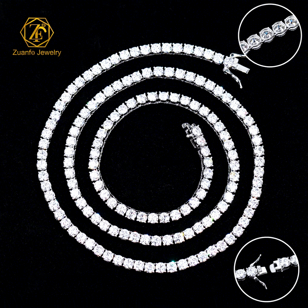 Plaqué rhodium 4 mm