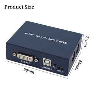 2 Ports USB DVI <strong>KVM</strong> <strong>Switch</strong> 2 <strong>Input</strong> <strong>1</strong> <strong>Output</strong> DVI Data Transfer <strong>KVM</strong> <strong>Switch</strong> Seamless Switching