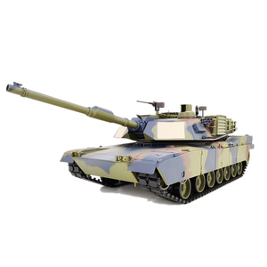 2.4Ghz IR + BB radyo RC tankı hediyeler COOLBANK DIY 360 derece taret rotasyon modifikasyonu 1/16 ölçekli amerikan M1A2 Abrams tankı modeli